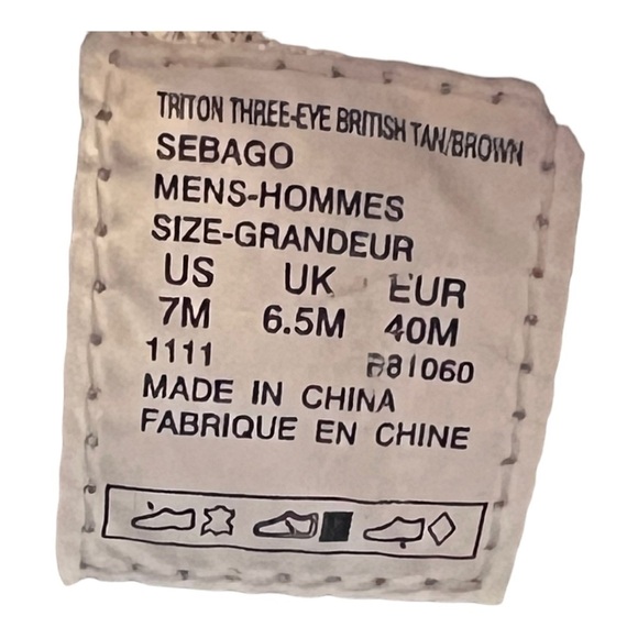 Sebago Leather Boat Triton Three-Eye Brown - Dark Brown Shoes 7000GF0-983 - Picture 13 of 16